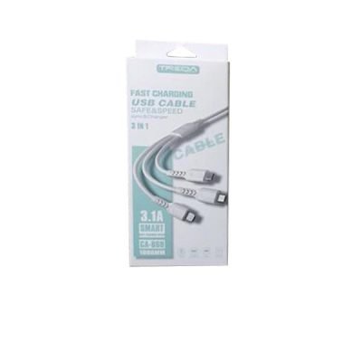 Treqa Καλώδιο ταχείας φόρτισης CA-868 3 σε 1 [30502150]