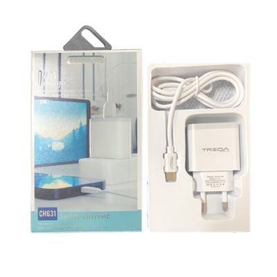 Treqa φορτιστής Type-c 2x θύρες usb [30601334]