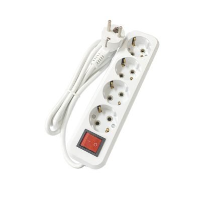 Πολύπριζο 4 Θέσεων με διακόπτη και καλώδιο 1.5m [30601342]