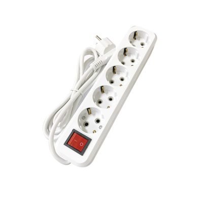 Πολύπριζο 5 Θέσεων με διακόπτη και καλώδιο 1.5m [30601343]