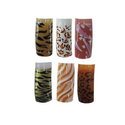 Τεχνητά νύχια σετ 12 τεμχ με κόλα & λίμα [40502052]