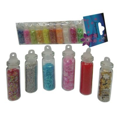 Διακοσμητικά στρας νυχιών σετ 10 φυαλίδια [40502027]