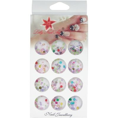 Κασετίνα με διακοσμητικά στρασάκια νυχιών [40502120]