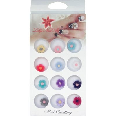 Κασετίνα με διακοσμητικά στρασάκια νυχιών μαργαρίτα [40502124]