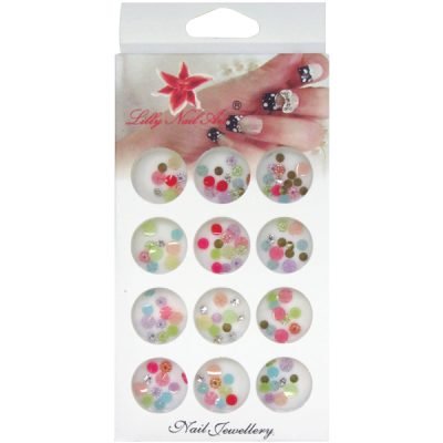 Κασετίνα με διακοσμητικά στρασάκια νυχιών [40502125]