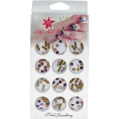 Κασετίνα με διακοσμητικά στρασάκια νυχιών [40502128]