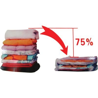 Αποθηκευτική σακούλα ρούχων κενού αέρος-vacuum με συρρίκνωση 50x60cm [00402181]