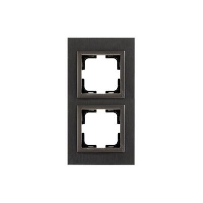 ΠΛΑΙΣΙΟ 2 ΘΕΣΕΩΝ ΑΛΟΥΜΙΝΙΟ ΜΑΥΡΟ (152-10871)