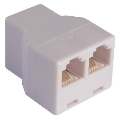 ΑΝΤΑΠΤΟΡΑΣ ΤΗΛΕΦΩΝΟΥ AΠO ΘΗΛΥΚΟ ΣE 2 ΘΗΛΥΚΑ A.T. 6P4C Rj11 (147-10059)