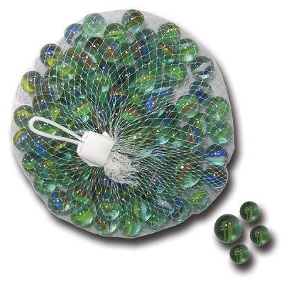 Βόλοι γυάλινοι 100τεμ. σε δίχτυ [10170006]