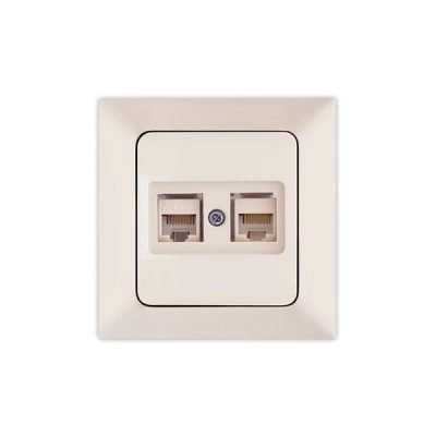 ΠΡΙΖΑ DATA CAT 6 RJ 45 ΔΙΠΛΗ ΜΠΕΖ (152-16116)