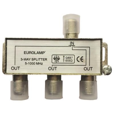 ΔΙΑΚΛΑΔΩΤΗΣ TV ΜΕΤΑΛΛΙΚΟΣ ΤΥΠΟΥ F 1/3 (147-10121)