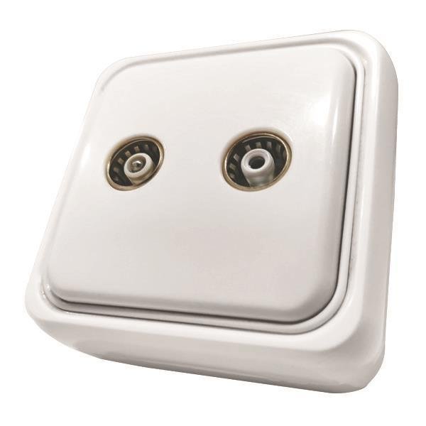 ΠΡΙΖΑ ΜΙΝΙ TV & FM ΤΕΡΜΑΤΙΚΗ ΛΕΥΚΗ IP20 (147-16242)