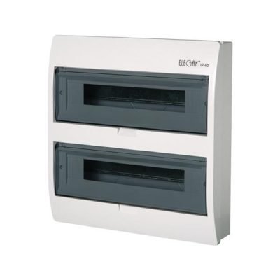 ΠΙΝΑΚΑΣ ΕΞΩΤΕΡΙΚΟΣ ΠΛΑΣΤΙΚΟΣ ELEGANΤ 2Χ18 IP40 (PE+N) (151-25252)