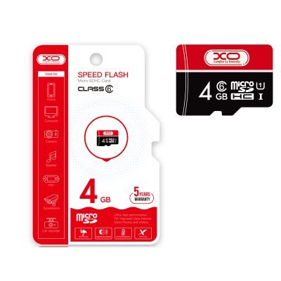 XO Κάρτα Μνήμης 4GB CL10 Micro SD (16.007.0012)
