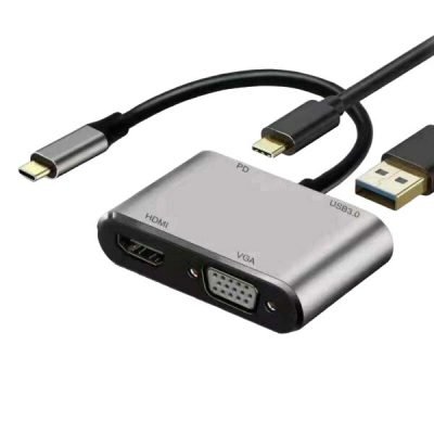 Μετατροπέας 4in1 HDMI VGA USB3.0 PD (06.005.0071)