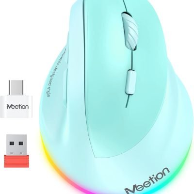 Meetion MT-BTM010R Δεξί Εργονομικό Ασύρματο Ποντίκι Πράσινο (17.001.0055)