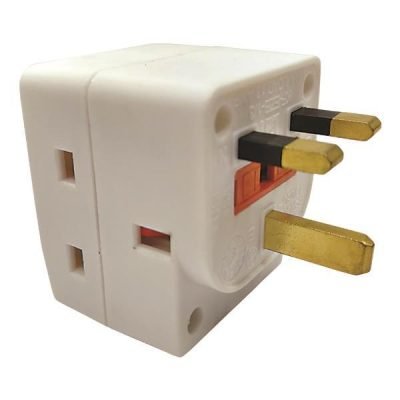 ΑΝΤΑΠΤΟΡΑΣ UK 3 ΘΕΣΕΩΝ ΜΕ ΠΡΟΣΤΑΣΙΑ ΕΠΑΦΩΝ (147-10017)