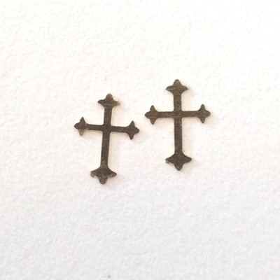 Σετ 50 μικρά μεταλλικά διακοσμητικά νυχιών – σταυροί [40502059-03]