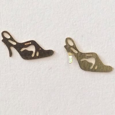 Σετ 50 μικρά μεταλλικά διακοσμητικά νυχιών γόβες [40502059-04]