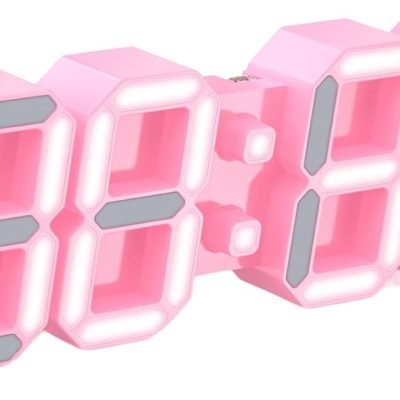 EDUP EH-LEDNI-B-1 Ρολόι τοίχου 3D LED 5,2″ Μίνι Ροζ (30.006.0006)
