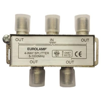 ΔΙΑΚΛΑΔΩΤΗΣ TV ΜΕΤΑΛΛΙΚΟΣ ΤΥΠΟΥ F 1/4 (147-10122)