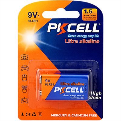 Pkcell Ultra Αλκαλική 6LR61 9V (1τμχ) (01.001.0098)