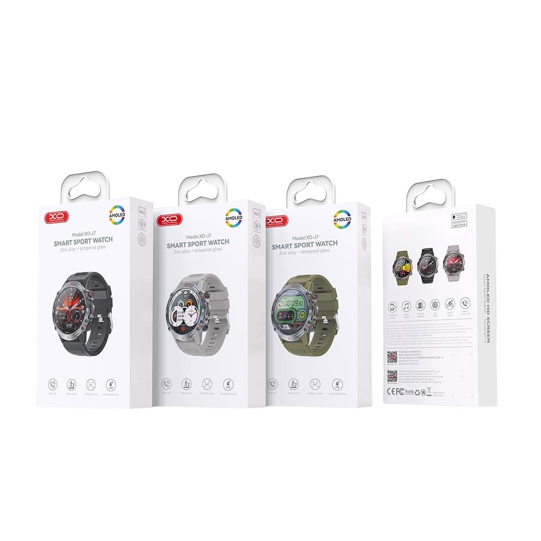 XO J7 Amoled Star Round Smart Sports Call Watch (Πράσινο) (16.001.0117) - Image 2