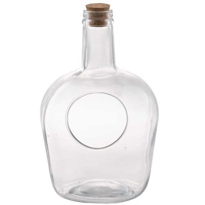 Γυάλινη μπουκάλα με καπάκι φελλό 37cm [70604591]