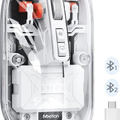 Meetion MT-BTM005 Ασύρματο Ποντίκι Λευκό (17.001.0045)