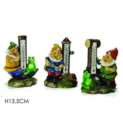 Διακοσμητικός νάνος με θερμόμετρο 13,5cm [77447903]