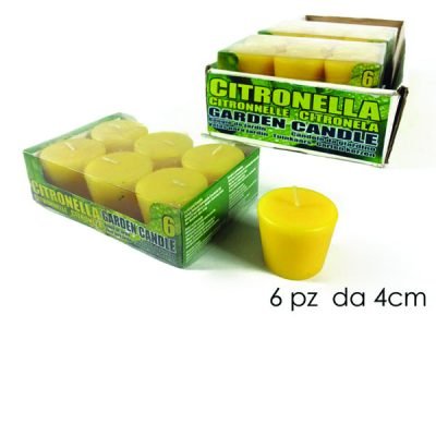Σετ 6 κεριά σιτρονέλας [77537858]