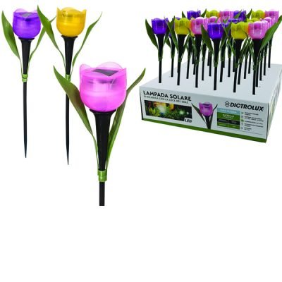 Ηλιακό φωτιστικό “λουλούδι” 31cm [77569501]