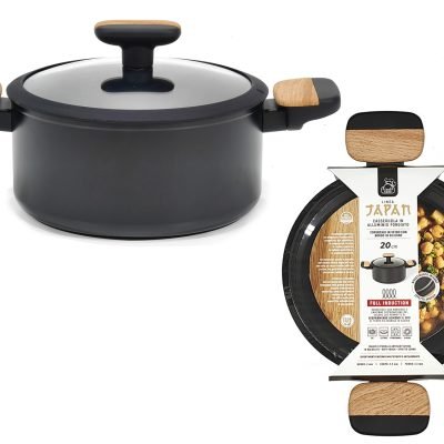 Κατσαρόλα σφυρήλατη αλουμινίου αντικολλητική 28cm “Japan” [77572541]