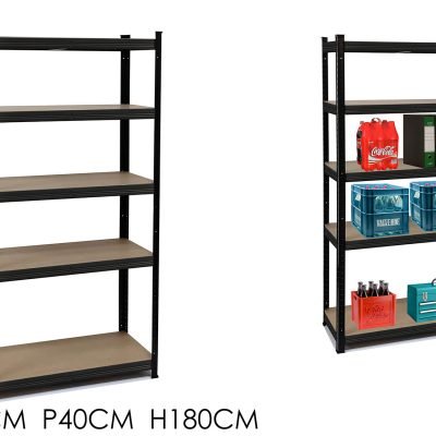 Μεταλλική ραφιέρα 90x 40x 180 cm [77612606]