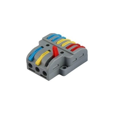 ΚΛΕΜΜΑ ΑΝΤΑΠΤΟΡΑΣ  ΤΡΙΠΟΛΙΚΗ 3/6 ΘΕΣΕΩΝ 0,20-2,5mm 32Α 250V (147-11068)