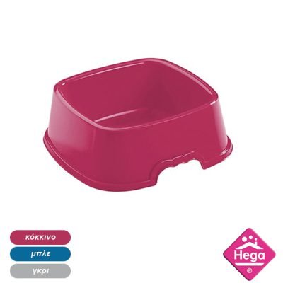 Πλαστικό μπόλ φαγητού σκύλου τετράγωνο 0,75Lt [78810071]