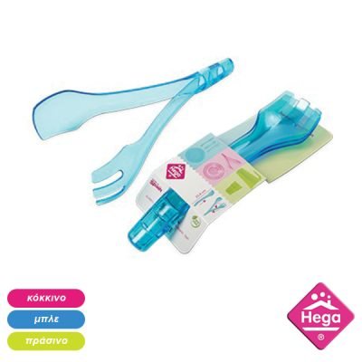 Κουτάλα και πιρούνα σαλάτας-λαβίδα χρωματιστή [78816694]