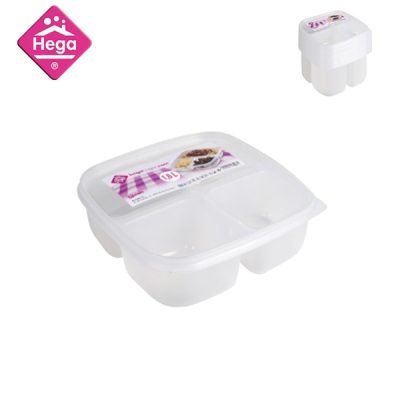 Πλαστικό φαγητοδοχείο-τάπερ 3 θέσεων 1,6Lt. [78817207]