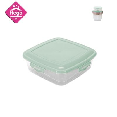 Πλαστικό φαγητοδοχείο-τάπερ τετράγωνο 1Lt. [78817591]