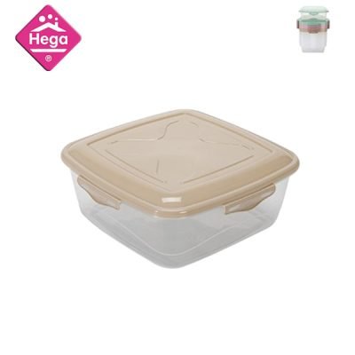 Πλαστικό φαγητοδοχείο-τάπερ τετράγωνο 2,8Lt. [78817596]