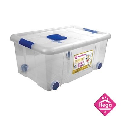 Πλαστικό κουτί αποθήκευσης με ρόδες 36lt [78818926]