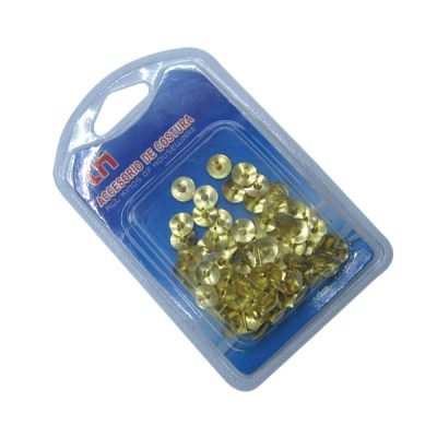 Σετ 80 χρυσαφί πινέζες σε μπλίστερ [30101329]