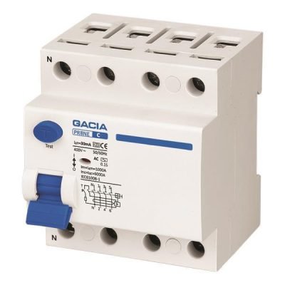 ΡΕΛΕ ΔΙΑΡΡΟΗΣ 4Χ63Α 6KA 30mA GACIA TYPE A (500-37513)