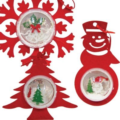 Χριστουγεννιάτικο διακοσμητικό με μπάλα 6 cm [00001067]