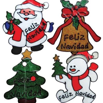 Χριστουγεννιάτικο διακοσμητικό ζελεδάκι τζαμιών 20x15cm [00001114]