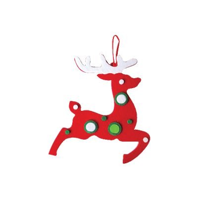 Υφασμάτινο Χριστουγεννιάτικο στολίδι ελάφι [00001104]