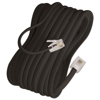 ΠΡΟΕΚΤΑΣΗ ΤΗΛΕΦΩΝΟΥ Α.Τ ΜΑΥΡH 3m 6P4C Rj11 (147-10070)