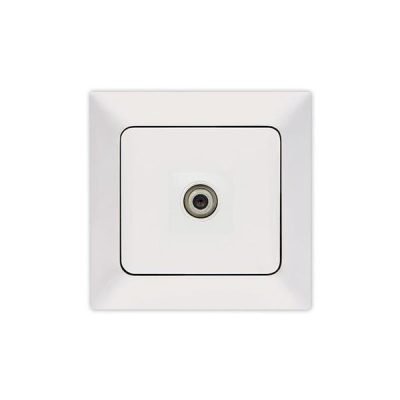 ΠΡΙΖΑ TV F CONNECTOR ΛΕΥΚΗ (152-16011)