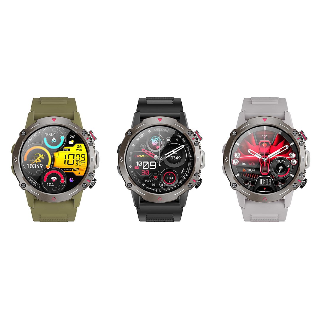 XO J7 Amoled Star Round Smart Sports Call Watch (Πράσινο) (16.001.0117) - Image 5